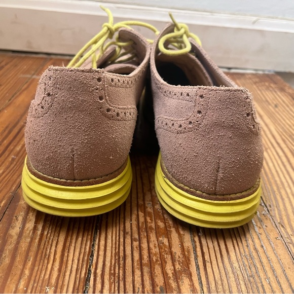 Cole Haan Lunargrand Suede Lace Up Oxfords/Sneakers Two Tone - Picture 6 of 8